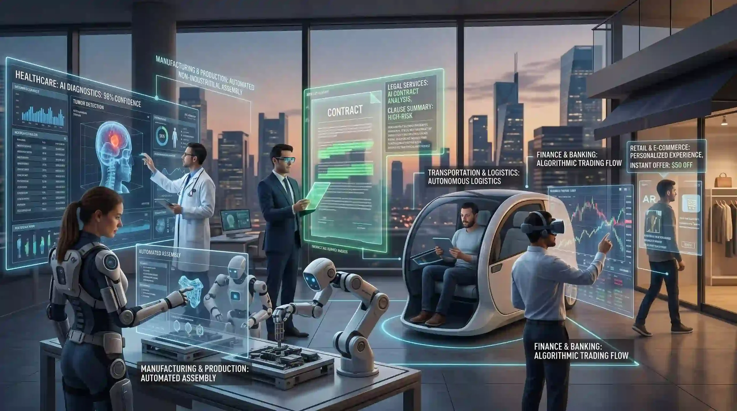 10 Industries AI Will Completely Disrupt by 2030